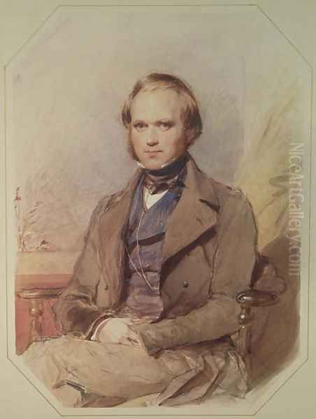 Portrait of Charles Darwin 1809-82, 1840 by George Richmond