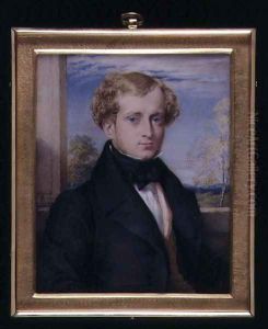 Portrait miniature of an unknown man, possibly a Mr Ashby, 1830