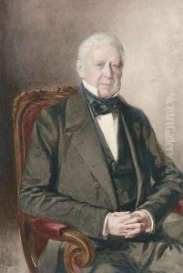 Portrait of a gentleman, half-length, in evening dress