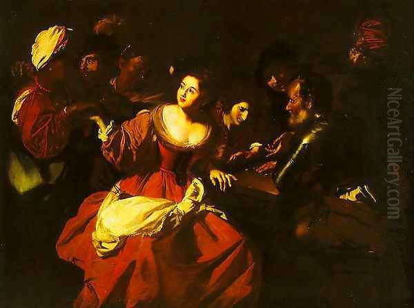 Scene of Game with a Fortune-teller - view 1