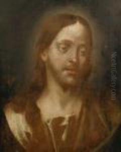 The Head Of Christ, Within A Paintedoval
