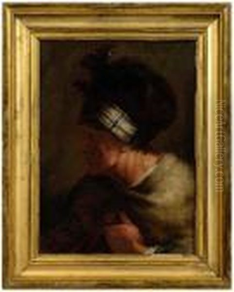 Portrait Of A Man Wearing A Fur And Fabric Hat And Fur Wrap - view 1
