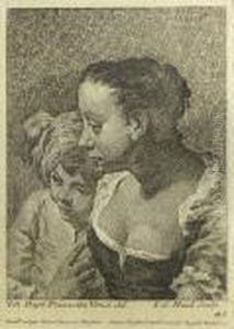 Woman And Child by Giovanni Battista Piazzetta