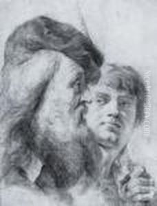 Two Male Heads by Giovanni Battista Piazzetta