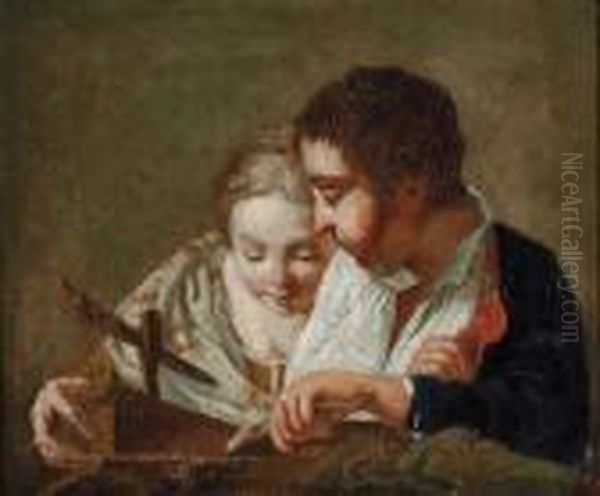Seguace Del Xviii Secolo Ein
Knabe Und Ein Madchen; Ragazzo Eragazza; Eine Schlafende Junge Frau - view 1