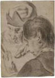 The Head Of A Boy And An Old Man