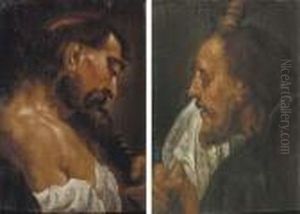 Saint Simon Zelotes; And Saint James The Greater by Giovanni Battista Piazzetta