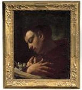 Sant'antonio Da Padova In Atto Di Leggere