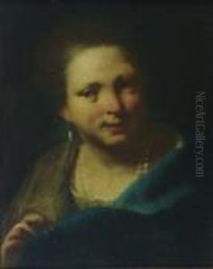 Portrait Of A Young Girl by Giovanni Battista Piazzetta