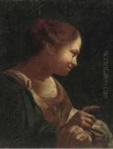 Head Of A Girl by Giovanni Battista Piazzetta
