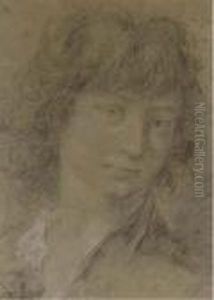 Study For The Head Of A Young Boy by Giovanni Battista Piazzetta