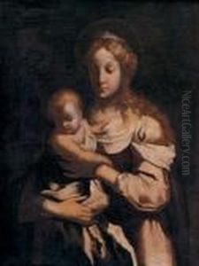 Madonna Con Bambino-escuela Veneciana S. Xvii