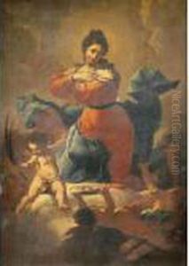 Saint Lucy With Putti