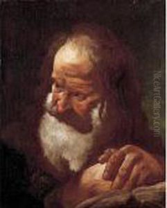 Testa Di Vecchio by Giovanni Battista Piazzetta