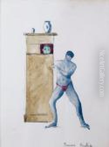 L'homme Disparaissant Dans Le Meuble - view 1