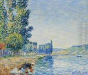 Laveuse Sur Les Bords De L'yonne