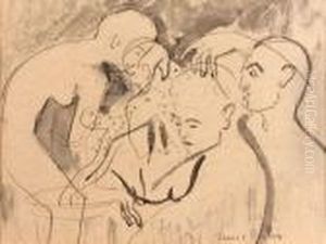 Transparence, Cinq Personnages by Francis Picabia