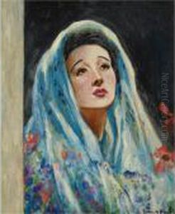 Femme Au Chle Bleu by Francis Picabia