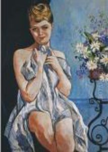 Femme Au Bouquet by Francis Picabia