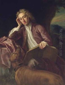 Alexander Pope and his dog, Bounce, c.1718
