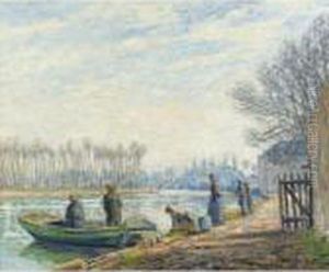 Pecheurs A Moret-sur-loing by Francis Picabia