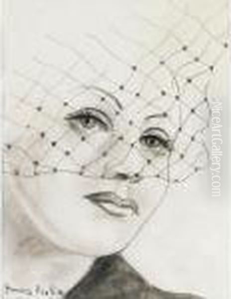 Tete De Femme A La Voilette - view 1
