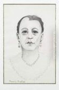 Portrait De Travesti (presume De Marcel Duchamp) by Francis Picabia