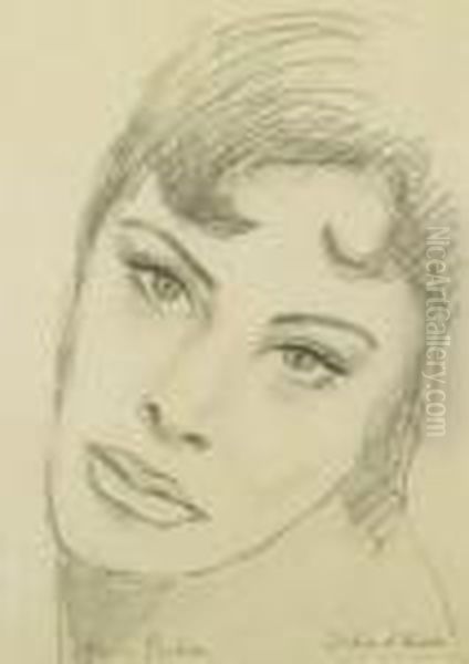 Portrait (presume De Simone Signoret) - view 1