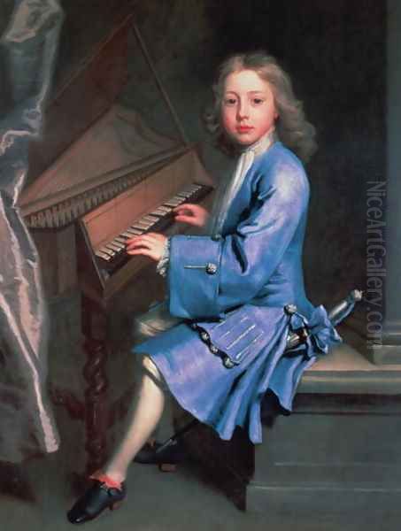 Garton Orme seated at the Spinet - view 1