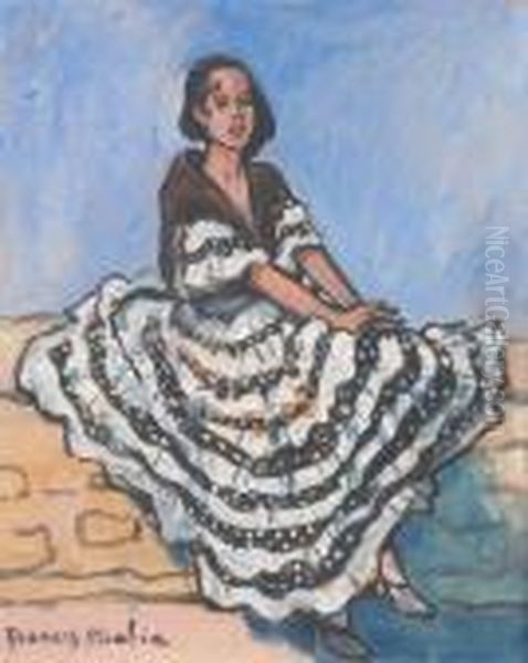 Espagnole Gouache Sur Carton - view 1