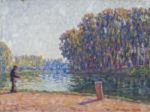 Pecheur A La Ligne, Moret, Bord Du Loing by Francis Picabia