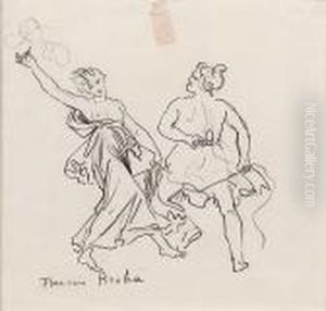 Couple Et Enfants, Circa 1925-1930 by Francis Picabia