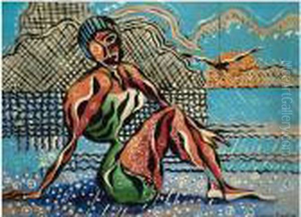Femme Sur La Plage - view 1