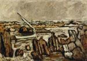 Bateau Dans La Crique Rocheuse by Francis Picabia