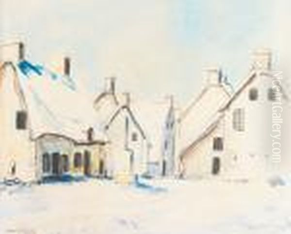 Village Sous La Neige, Avant 1924 - view 1