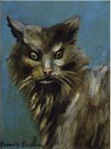 Portrait De Chat Aux Yeux Verts by Francis Picabia