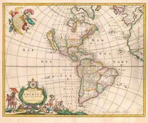 Novissima et Accuratissima Totius Americae Descriptio c. 1685