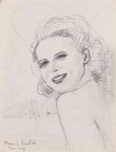 Portrait De Jeune Femme A Cannes by Francis Picabia