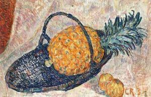 Still Life with Pineapple by Christian Rohlfs