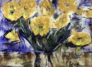Yellow Flowers, 1924 by Christian Rohlfs