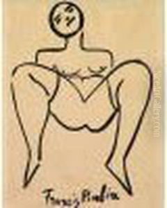Femme Nue - Vers 1949 - 1950 by Francis Picabia