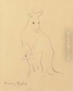 Kangourou Et Son Bebe by Francis Picabia