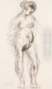 Etude De Nu De Femme by Francis Picabia