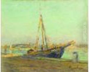 Les Martigues, Bateau A Quai, Vers 1904 by Francis Picabia