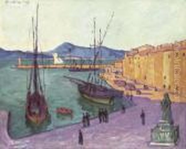 Port De Saint-tropez, Effet Du Soir - view 1
