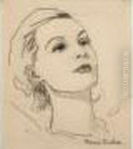 Portrait De Jeune Femme by Francis Picabia