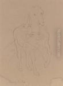 Transparence: Personnage Et Cheal by Francis Picabia