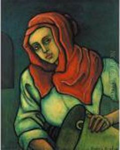 Paysanne Au Chle Rouge by Francis Picabia