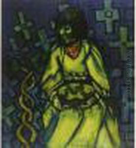 Femme Au Foulard Rouge