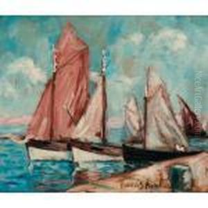 Les Voiliers Pres Du Port by Francis Picabia